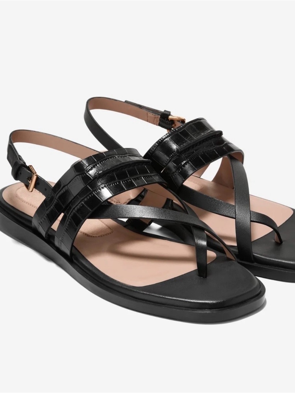 New. Sz 11 Cole Haan Estella Leather & Strappy Slingback Sandals